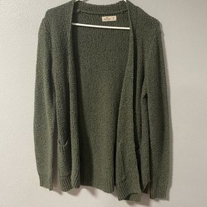 Green cardigan